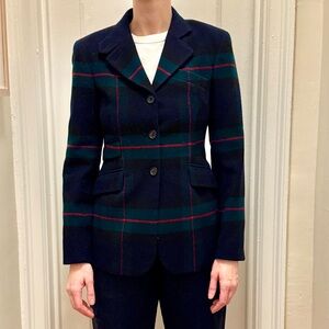 VINTAGE DKNY Donna Karen Plaid Women's Blazer